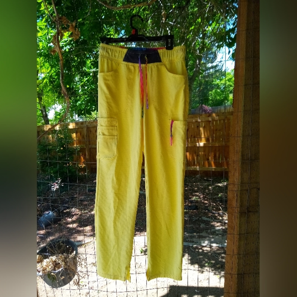 Yellow Mesh Pants